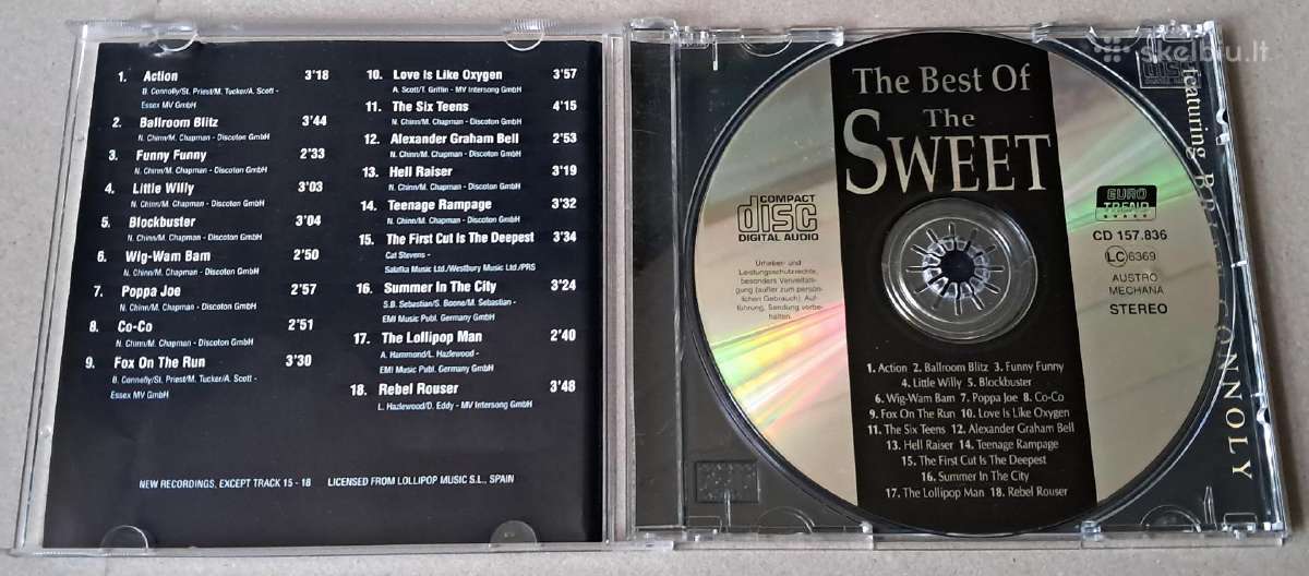 The Sweet - The Best Of (Audio CD) - nuotraukos Nr. 3