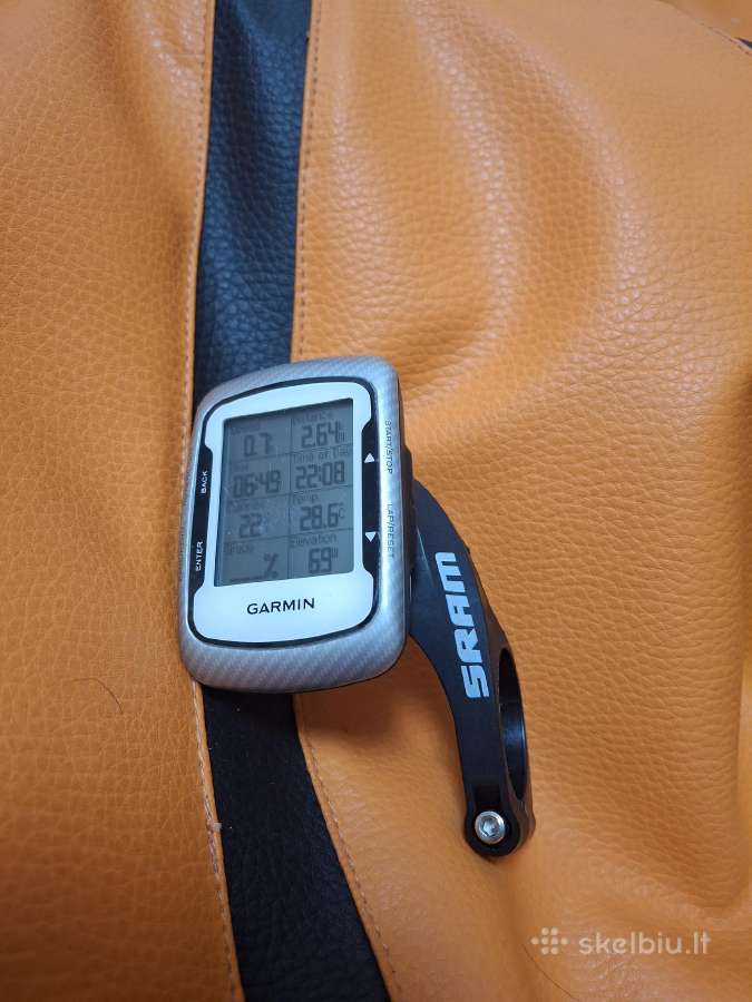 Dviračio kompiuteris Garmin edge 500 su laikikliu