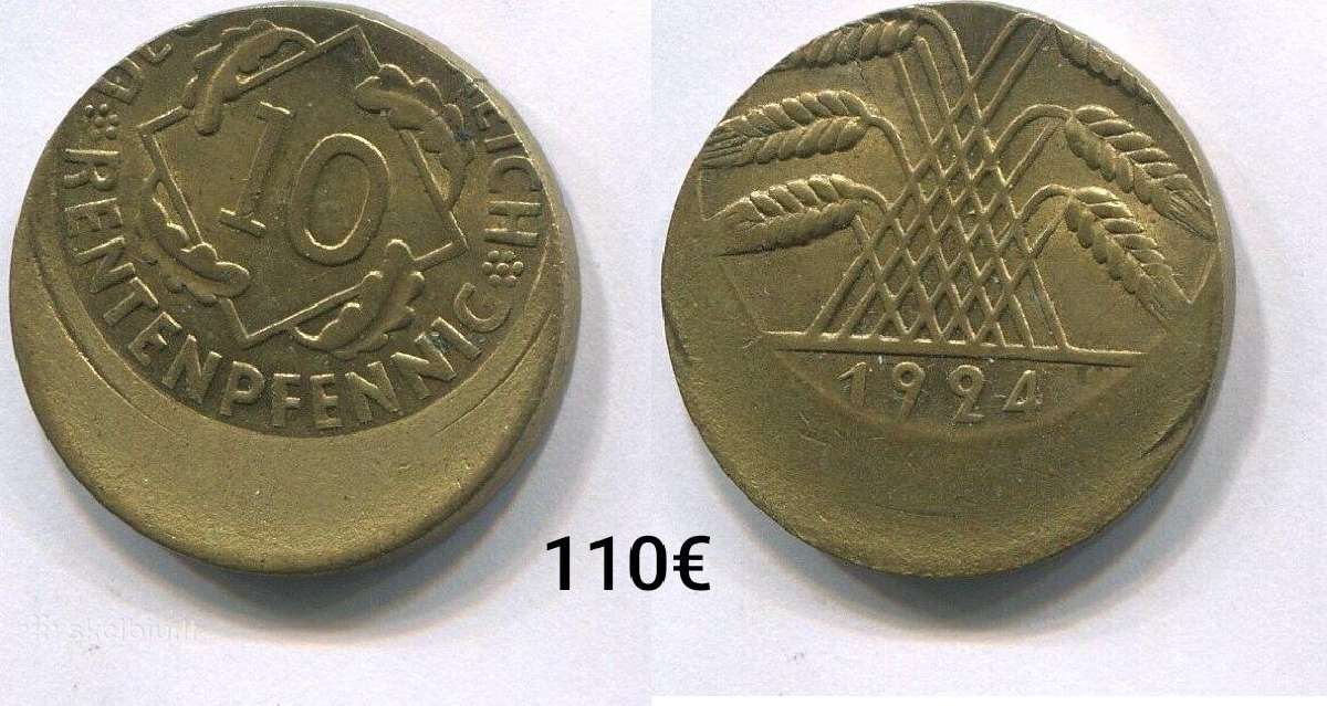 Vokietijos Reichas- Rentenpfennig, Pfennig Error