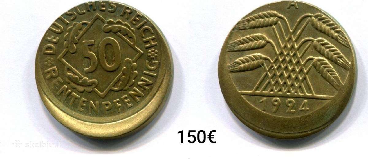 Vokietijos Reichas- Rentenpfennig, Pfennig Error - nuotraukos Nr. 3