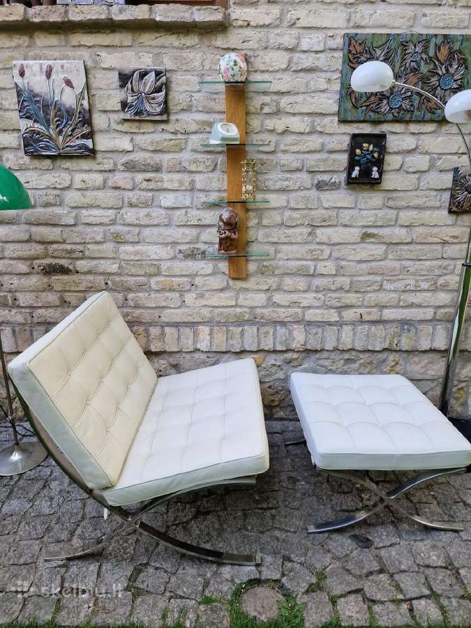 Vintažinis Bauhaus st.fotelis su pakoju