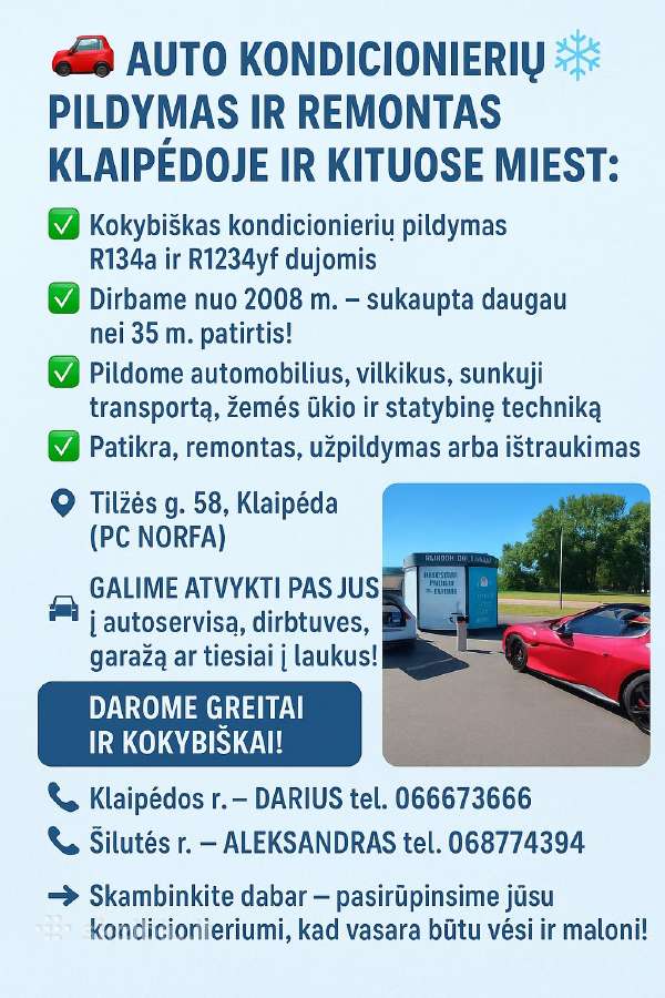 Kondicionierių pildymas R134a ir R1234yf - nuotraukos Nr. 2