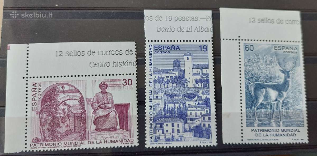 Ispanija 1996 švarus, Michel Nr.3299-3301