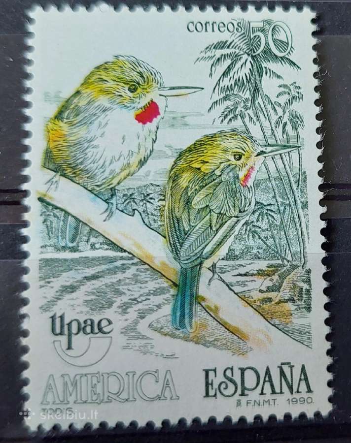 Ispanija 1990 paukščiai švarus, Michel Nr.2960