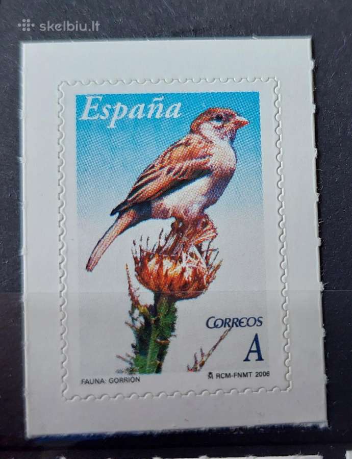Ispanija 2006 paukštis,švarus Michel Nr.4103