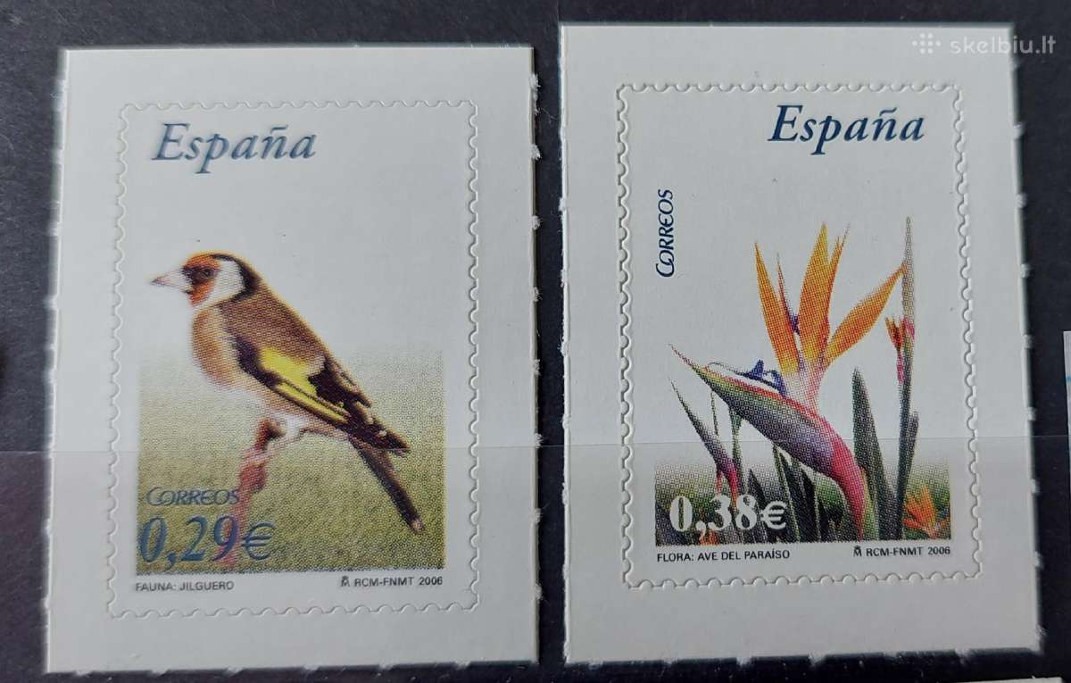 Ispanija 2006 paukštis,gele,švarus Michel Nr.4116-