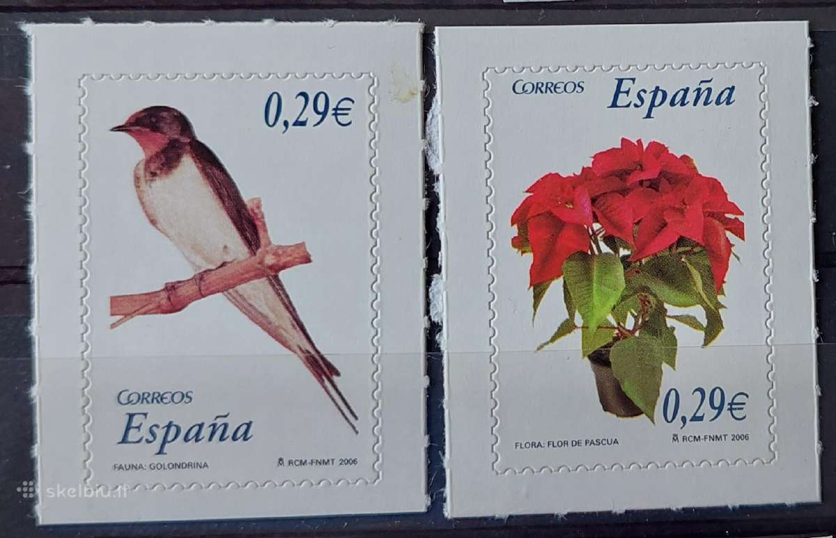Ispanija 2006 paukštis,gele,švarus Michel Nr.4163-