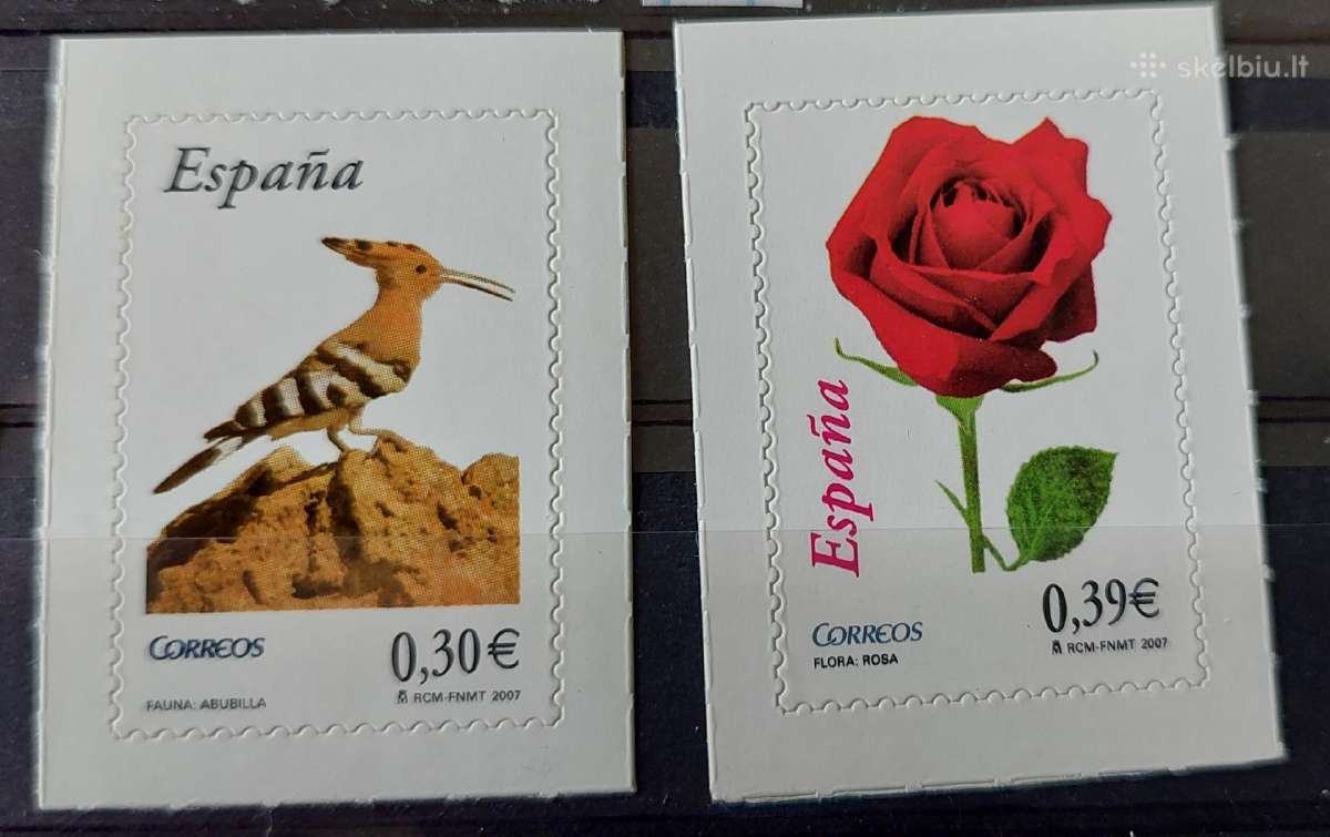 Ispanija 2007 paukštis,gele,švarus Michel Nr.4197-