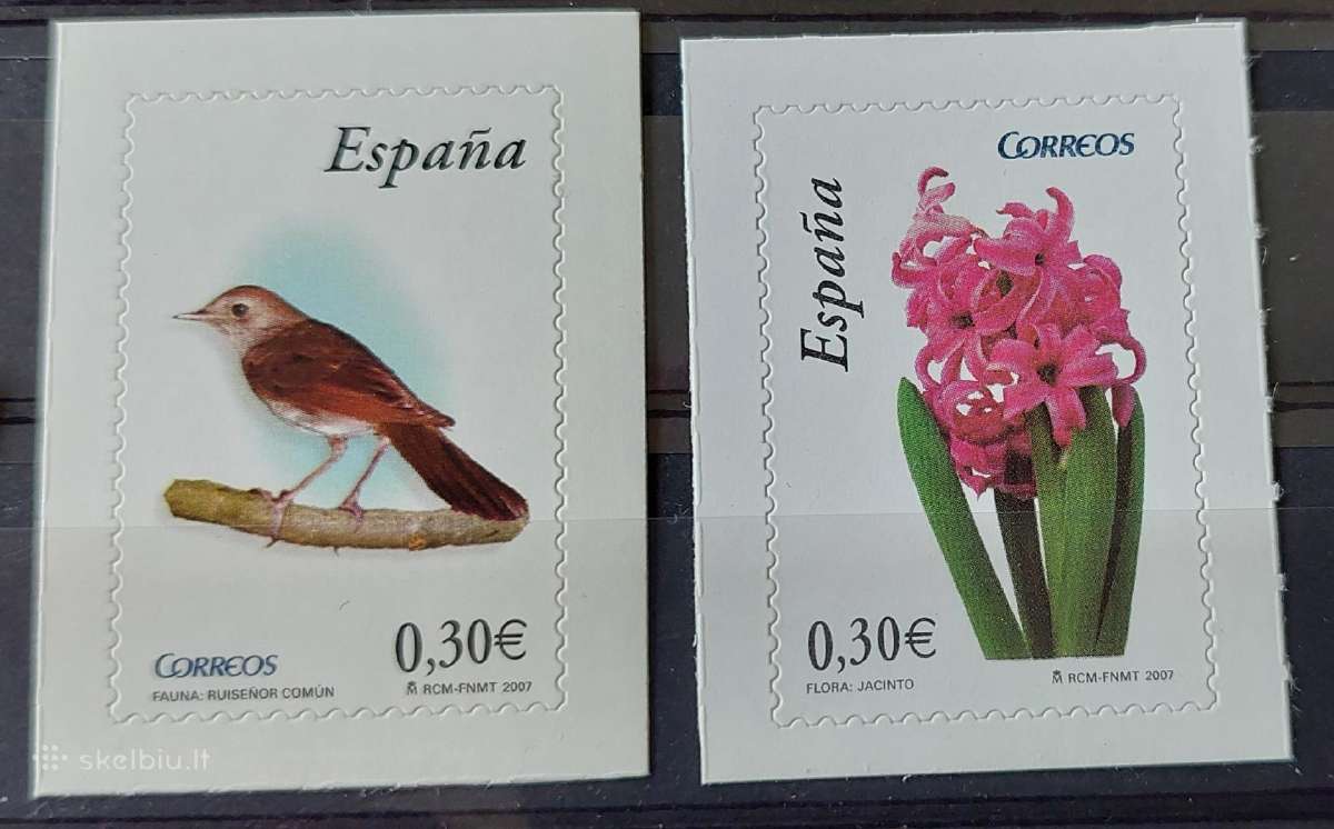 Ispanija 2007 paukštis,gele,švarus Michel Nr.4238-