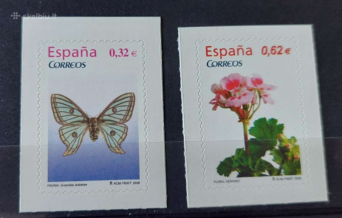Ispanija 2009 drugelis,gele,švarus Michel Nr.4404-