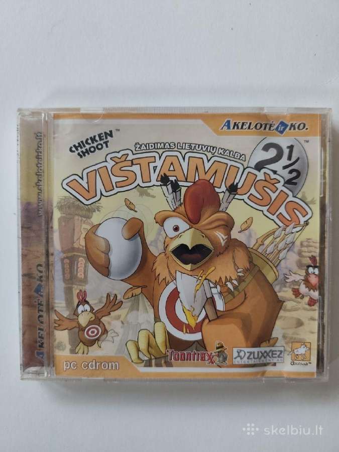 Retro kompiuterinis žaidimas „Vištamušis 2“