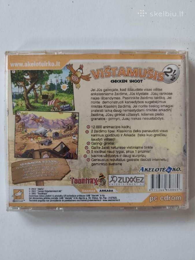 Retro kompiuterinis žaidimas „Vištamušis 2“ - nuotraukos Nr. 2