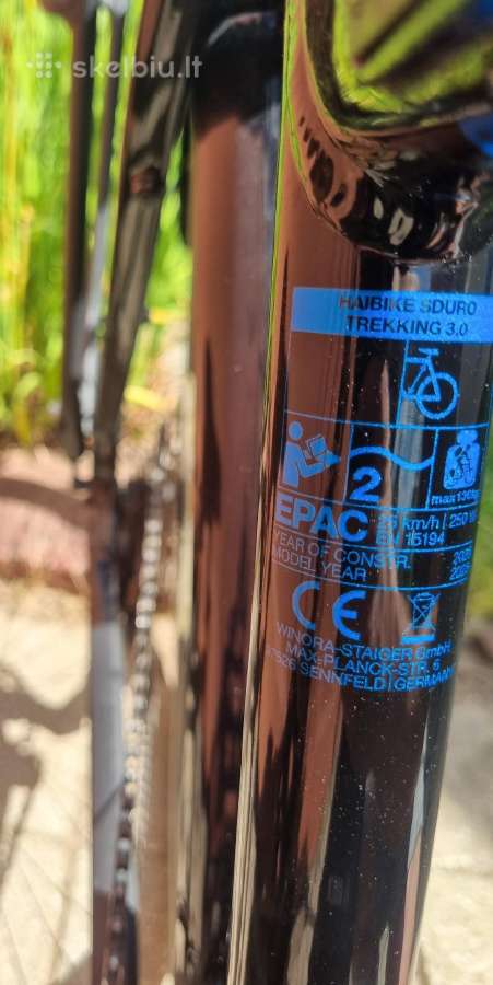 Elektrinis dviratis Haibike sduro trekking 3.0 - nuotraukos Nr. 14