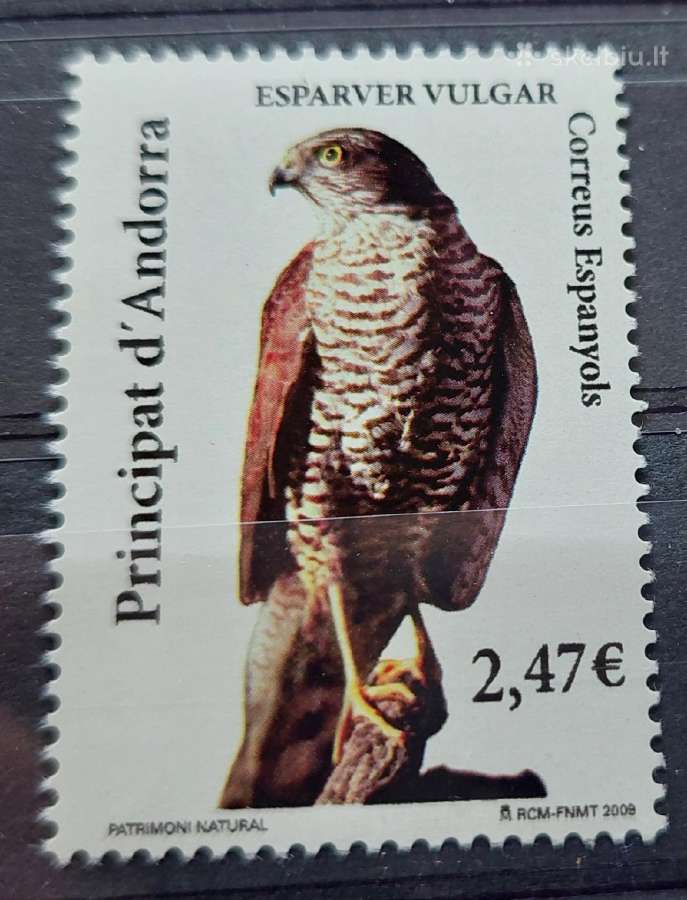 Andora (Ispanu) 2009 Erelis, švarus Michel Nr.363