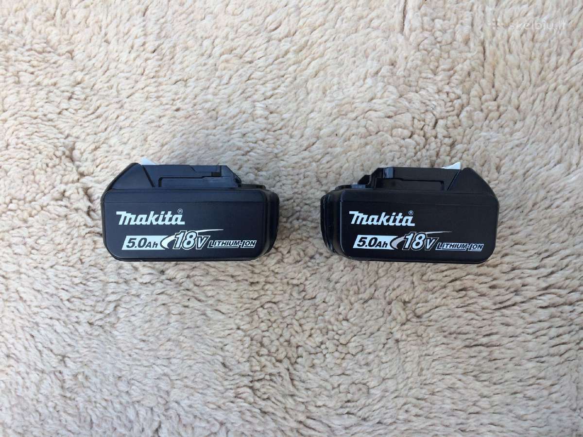 Makita akumuliatoriai 2x5ah - nuotraukos Nr. 4