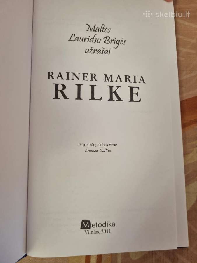Maltės Lauridso Brigės užrašai - nuotraukos Nr. 2