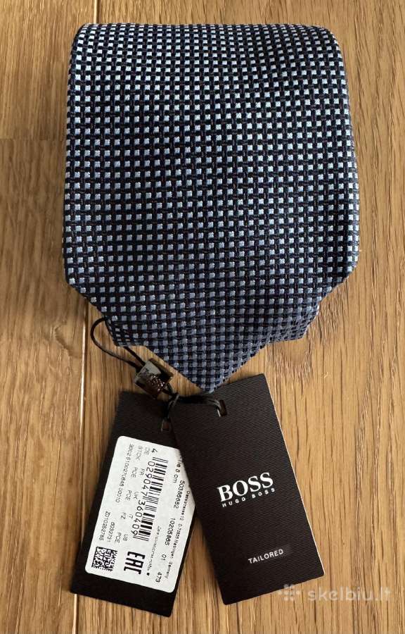 Kaklaraištis Boss T-tie 8 cm, 100 proc. šilkas