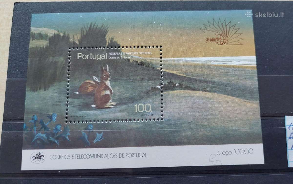 Portugalija 1985 Kiškiai, švarus, Michel Nr.,block