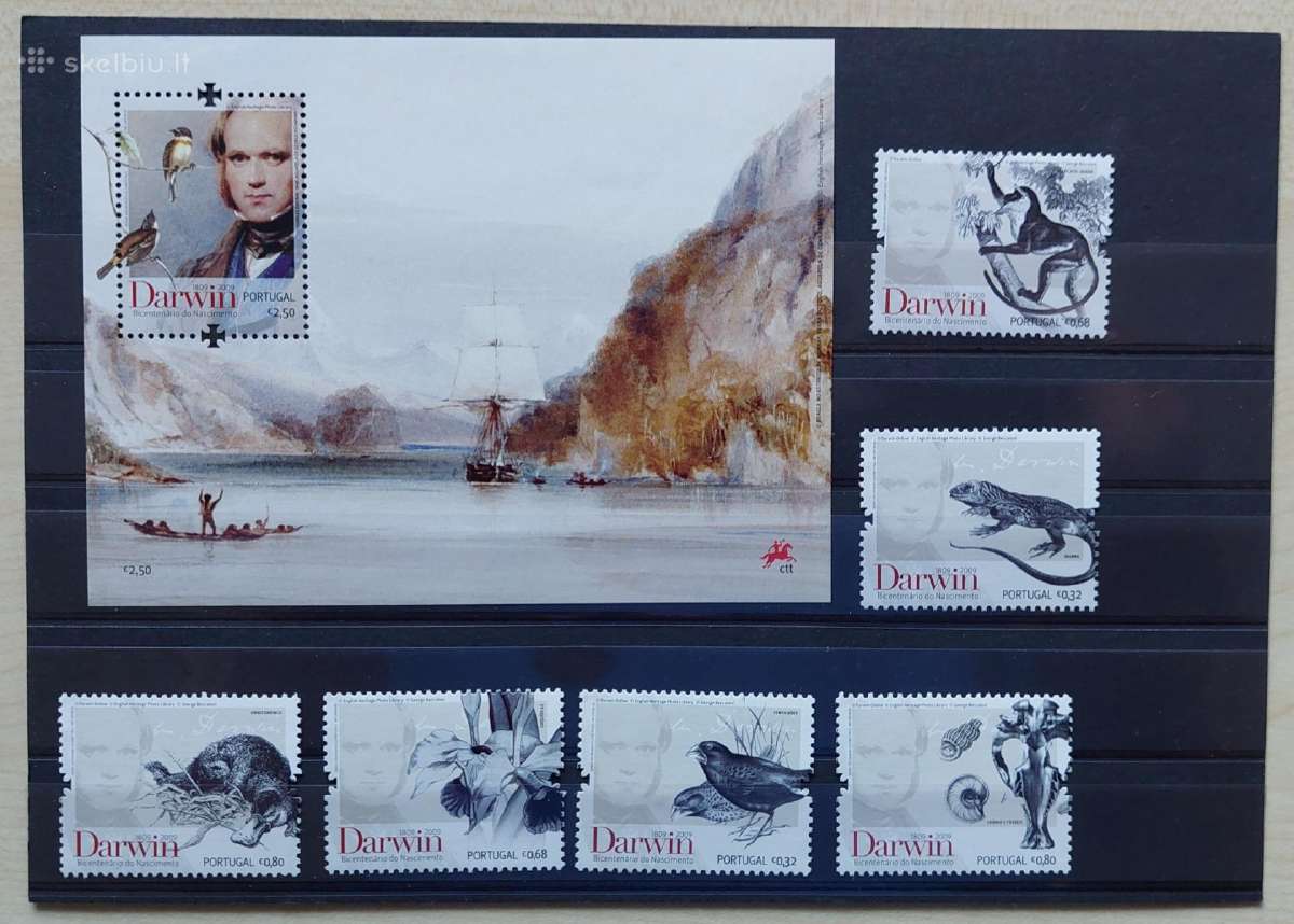 Portugalija 2009 Darwin, švarus, Michel Nr.3384-33
