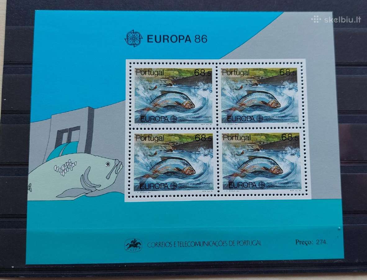 Portugalija 1986 Cept, švarus, Michel Nr block 50