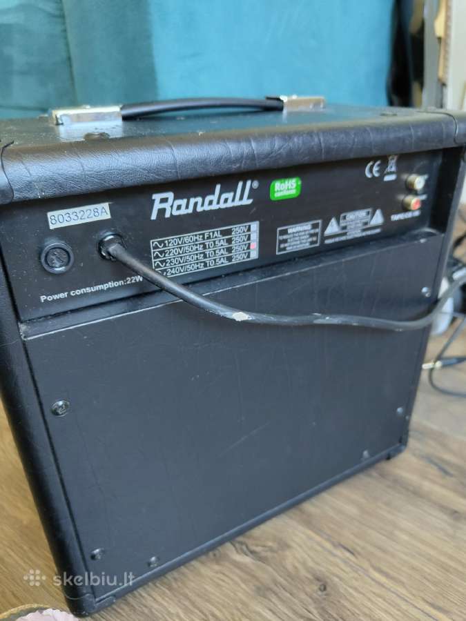 Randall Guitar Amp, Model Rx15, Power 120 V Ac, 22 - nuotraukos Nr. 2