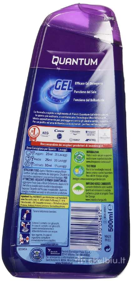 Originalus Finish Quantum Gel (500 ml)- - nuotraukos Nr. 2