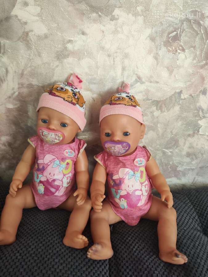 2 naudotos leles baby born. Nešiokle. - nuotraukos Nr. 2