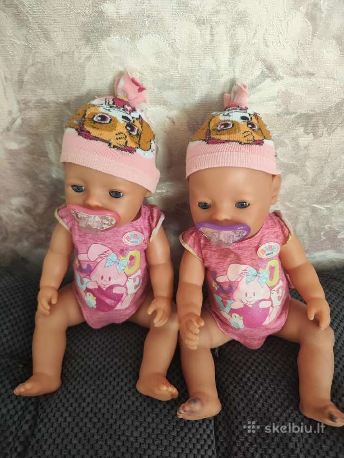 2 naudotos leles baby born. Nešiokle. - nuotraukos Nr. 3