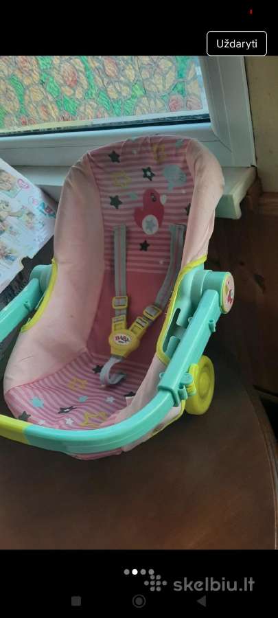 2 naudotos leles baby born. Nešiokle. - nuotraukos Nr. 5