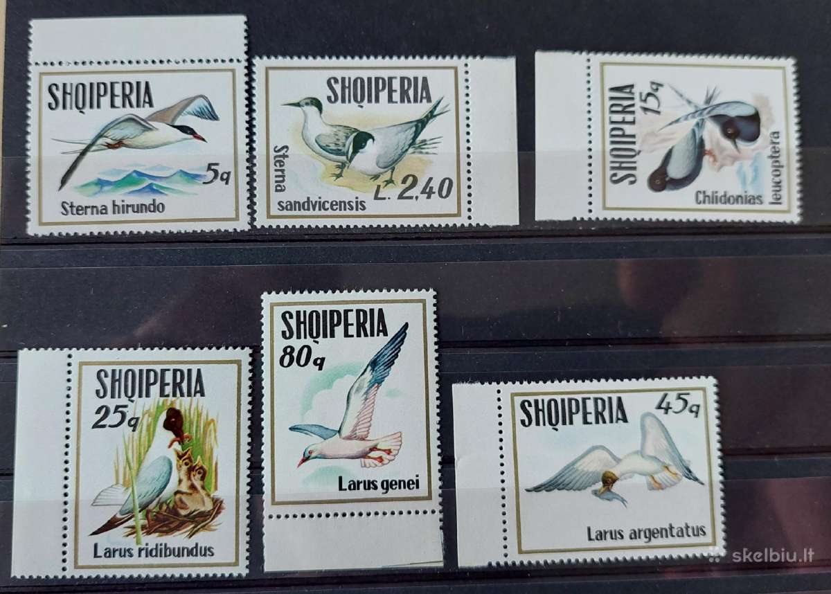 Albanija 1973 paukščiai, švarus ,Michel Nr.1620-16