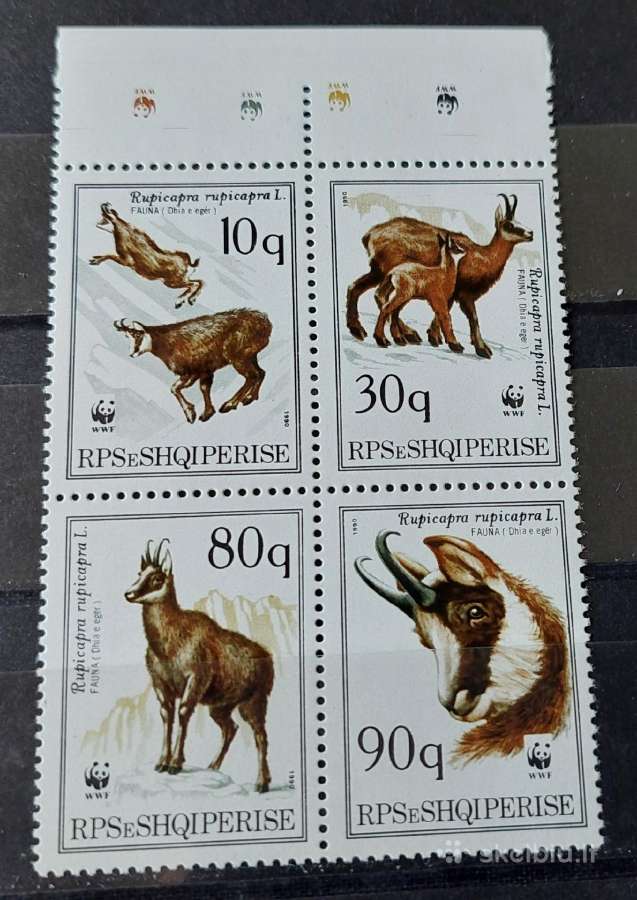 Albanija 1990 Wwf, švarus ,Michel Nr.2423-2426