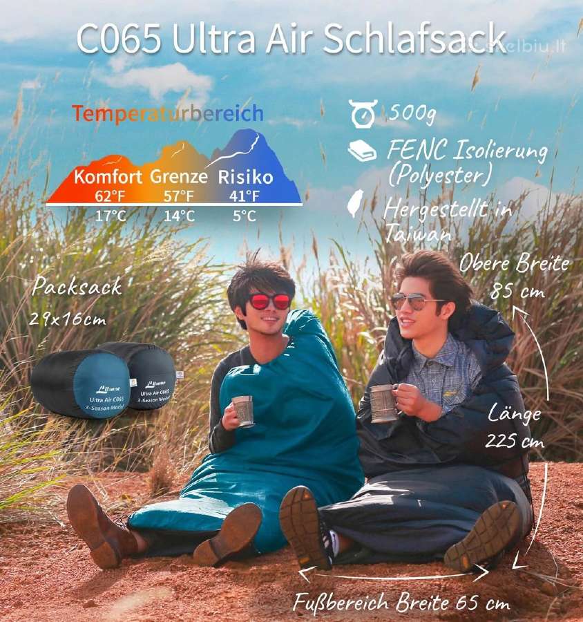 „Litume 4.6c“miegmaišis 900 g, 4,6–17 c, - nuotraukos Nr. 4