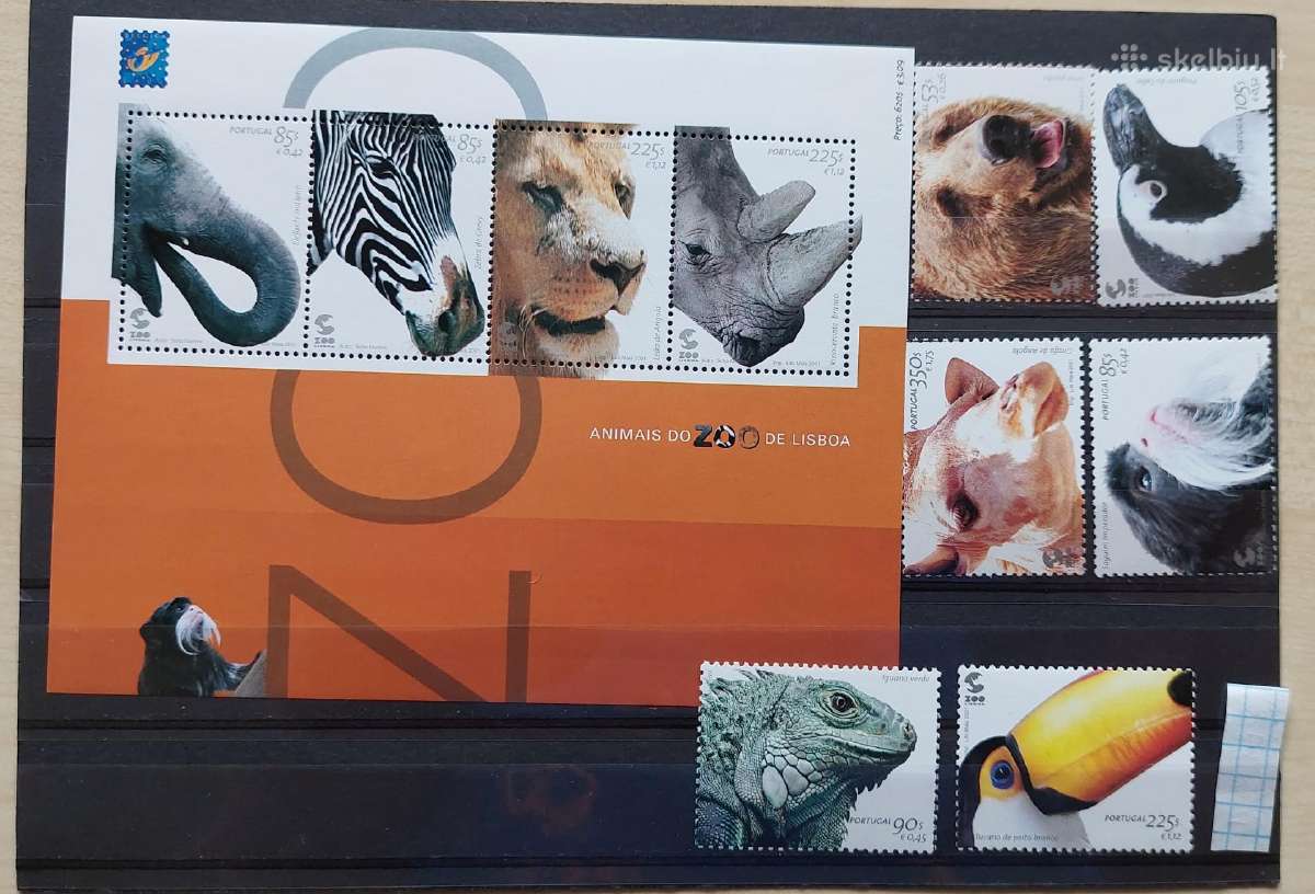 Portugalija 2001 zoologijos sodas, švarus ,Michel