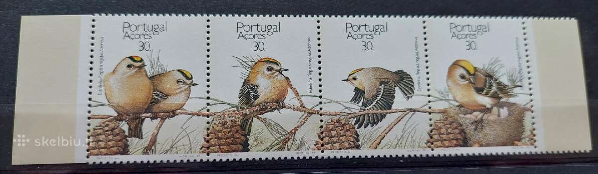 Portugalija(azorai) 1989 paukščiai, švarus ,Michel