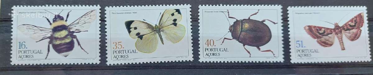 Portugalija(azorai) 1984 vabzdžiai, švarus ,Michel