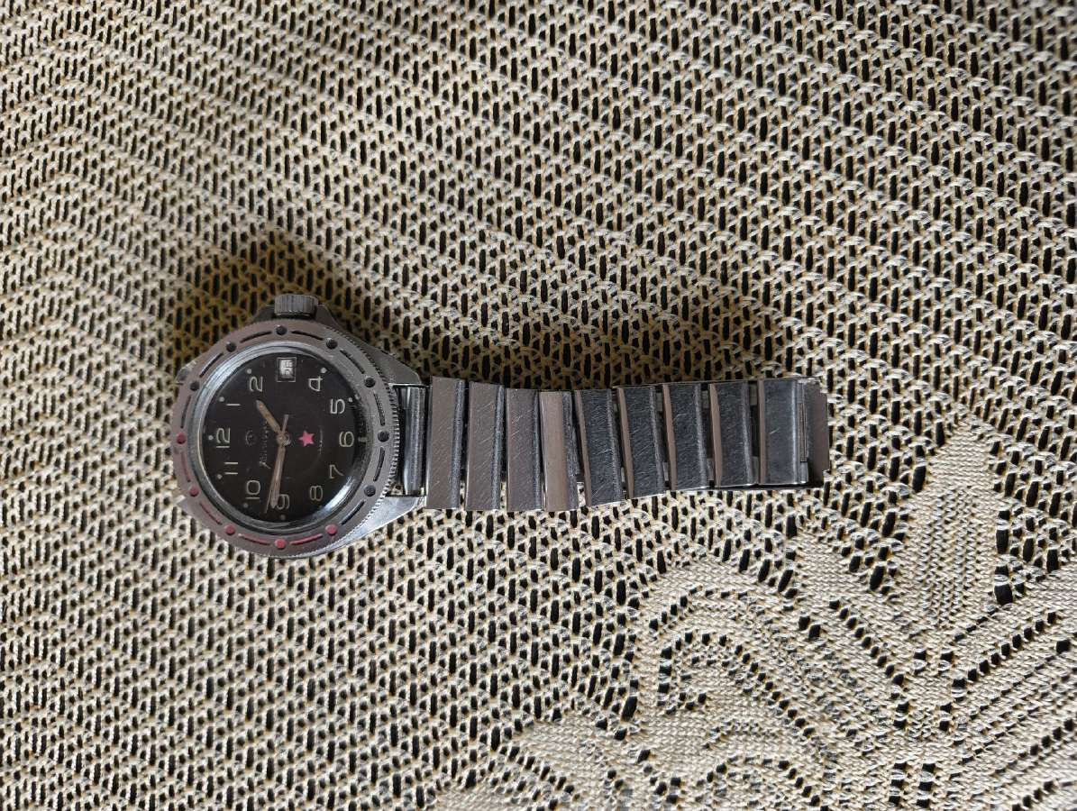 CcCCCP Laikrodis Kamandirskije. Mechaninis Pilnai