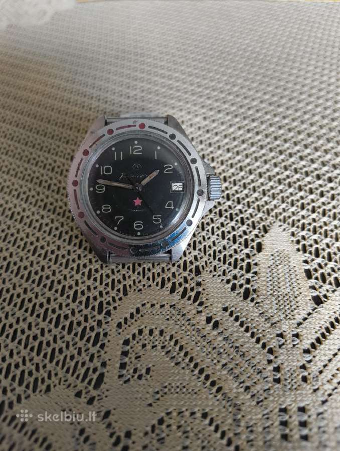 CcCCCP Laikrodis Kamandirskije. Mechaninis Pilnai - nuotraukos Nr. 2