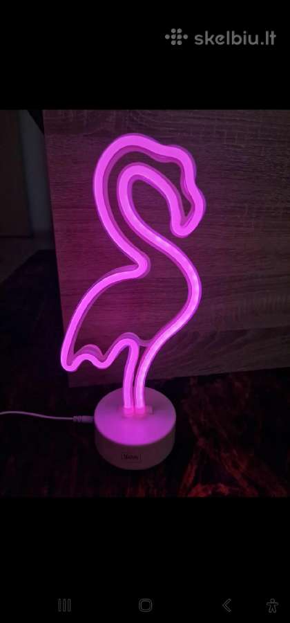 LED stalinis šviestuvas- naktinė lempa #Flamingas - nuotraukos Nr. 3