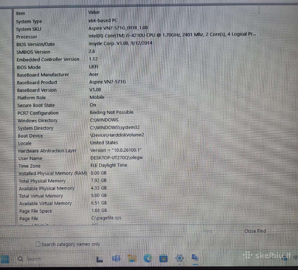 Acer Aspire V 15 Nitro - nuotraukos Nr. 6
