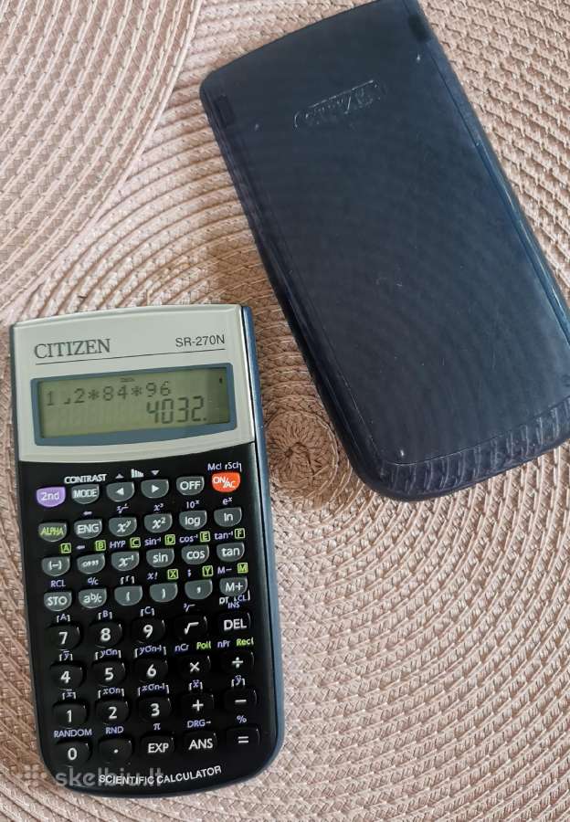 Citizen Sr-270n mokslinis skaičiuotuvas