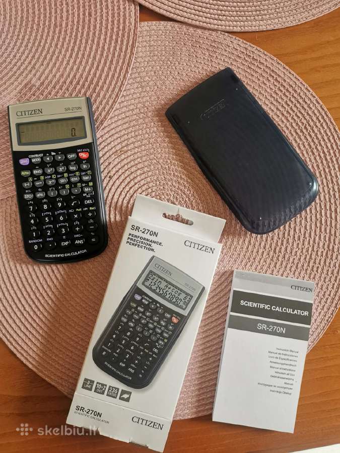 Citizen Sr-270n mokslinis skaičiuotuvas - nuotraukos Nr. 4