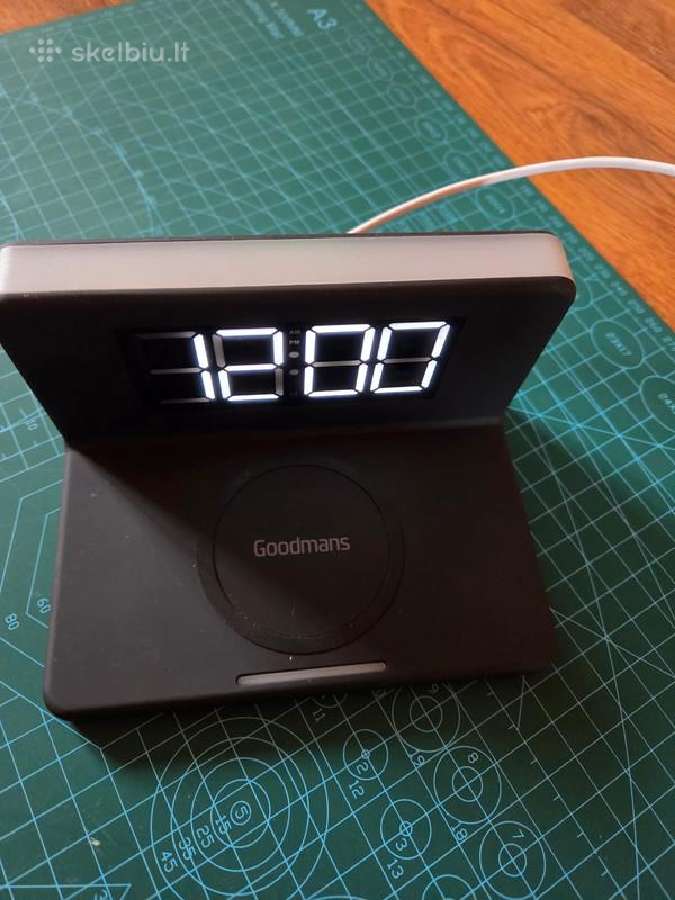 Goodmans LED laikrodis / žadintuvas / wireless - nuotraukos Nr. 2