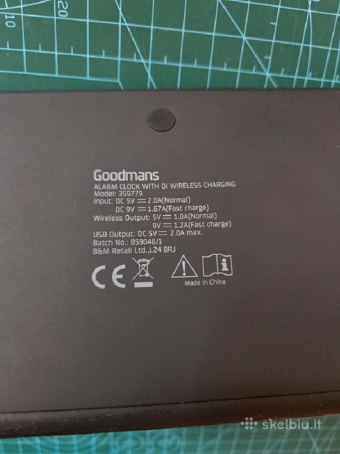 Goodmans LED laikrodis / žadintuvas / wireless - nuotraukos Nr. 5