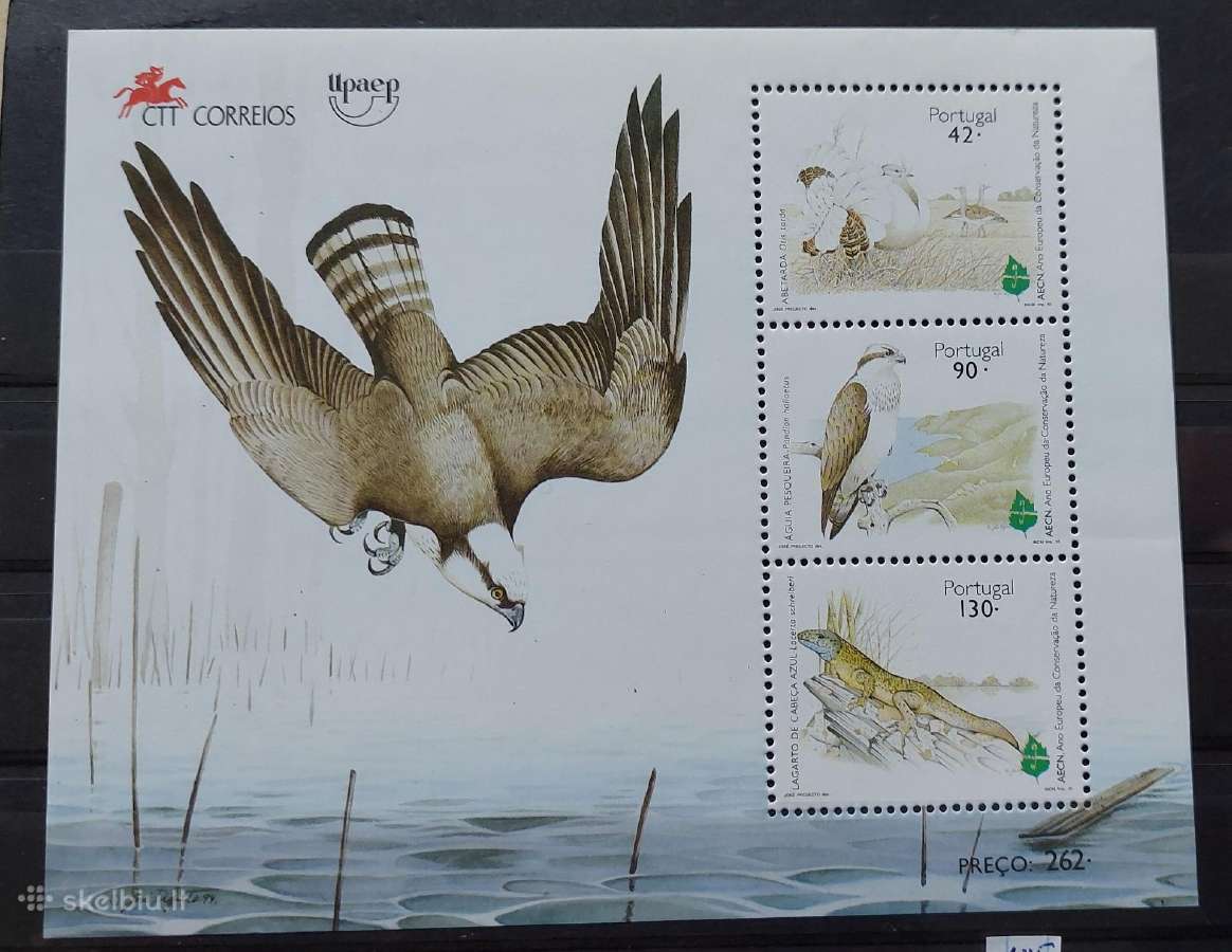 Portugalija 1995 fauna, švarus ,Michel Nr.block106