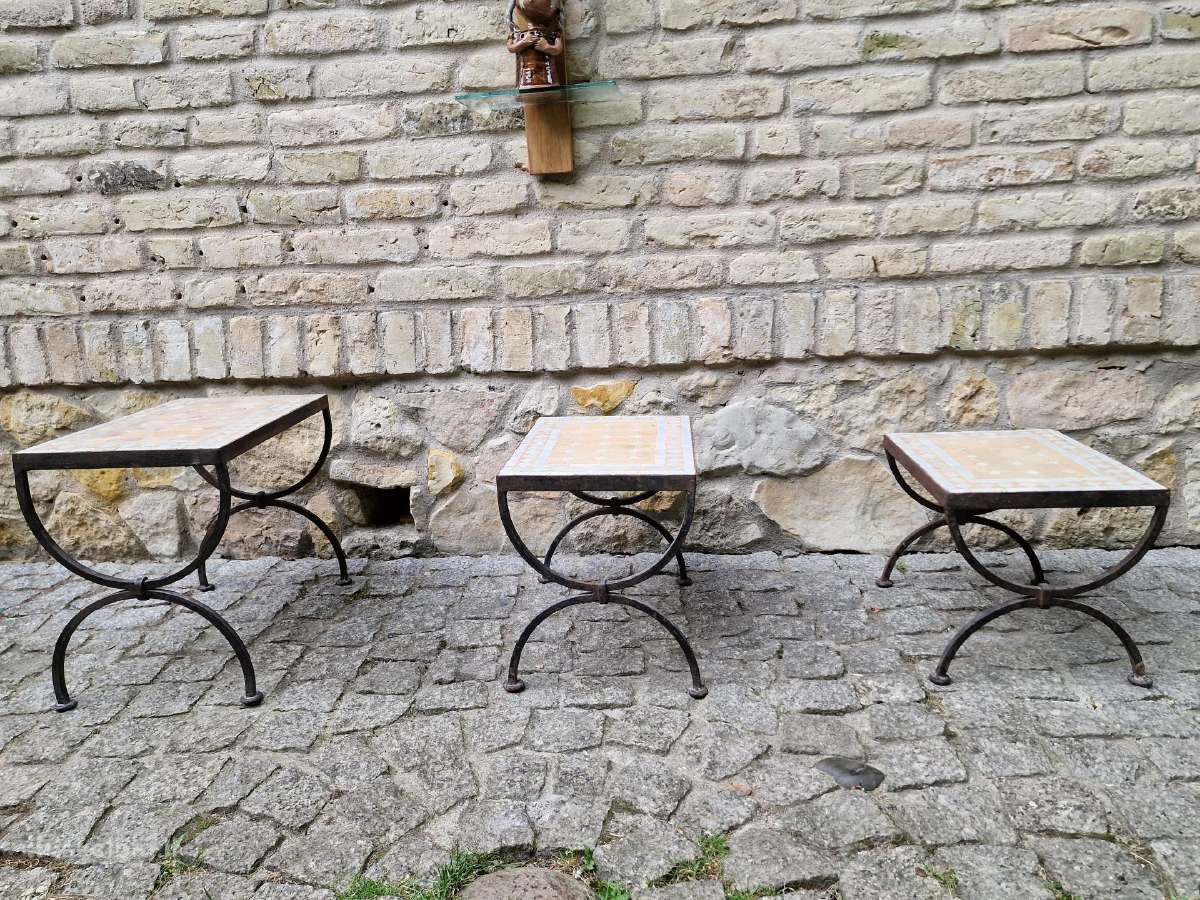 Vintažinis marokietiškų staliukų komplektas - nuotraukos Nr. 20