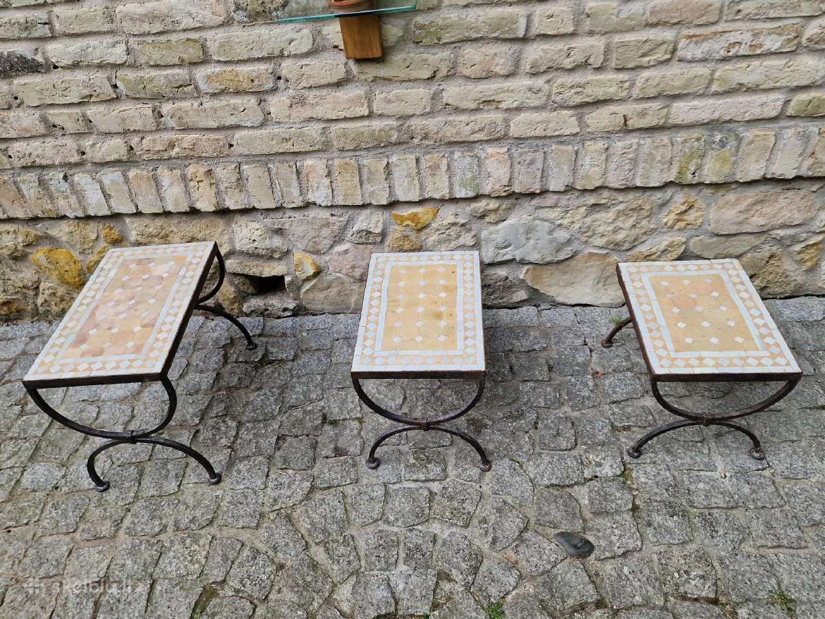 Vintažinis marokietiškų staliukų komplektas - nuotraukos Nr. 21