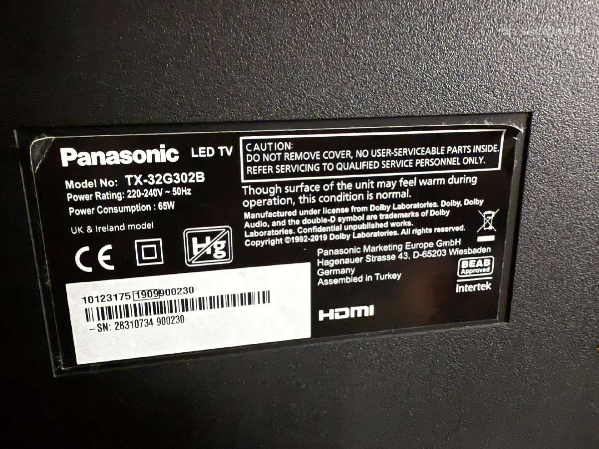 Panasonic Tx-32g302b 32 HD Ready LED televizorius - nuotraukos Nr. 2