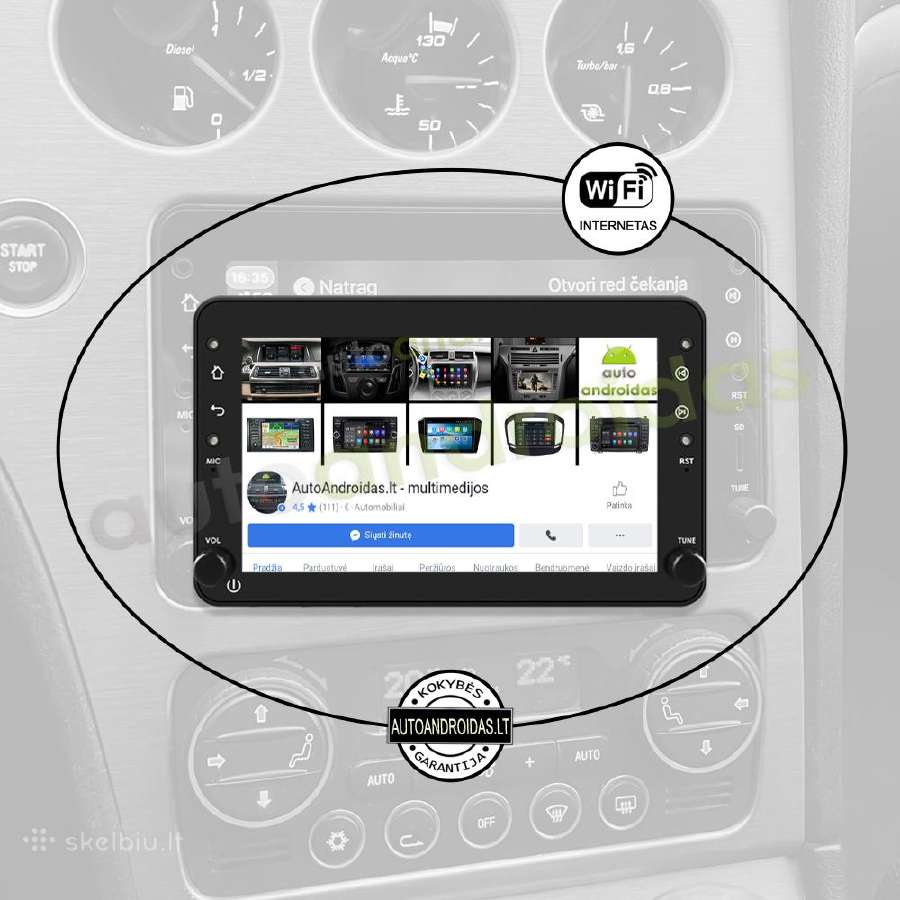 Android multimedija WiFi/GPS - nuotraukos Nr. 3