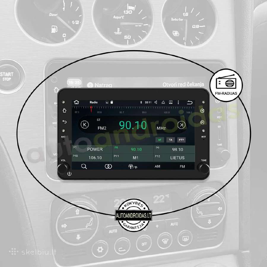 Android multimedija WiFi/GPS - nuotraukos Nr. 4