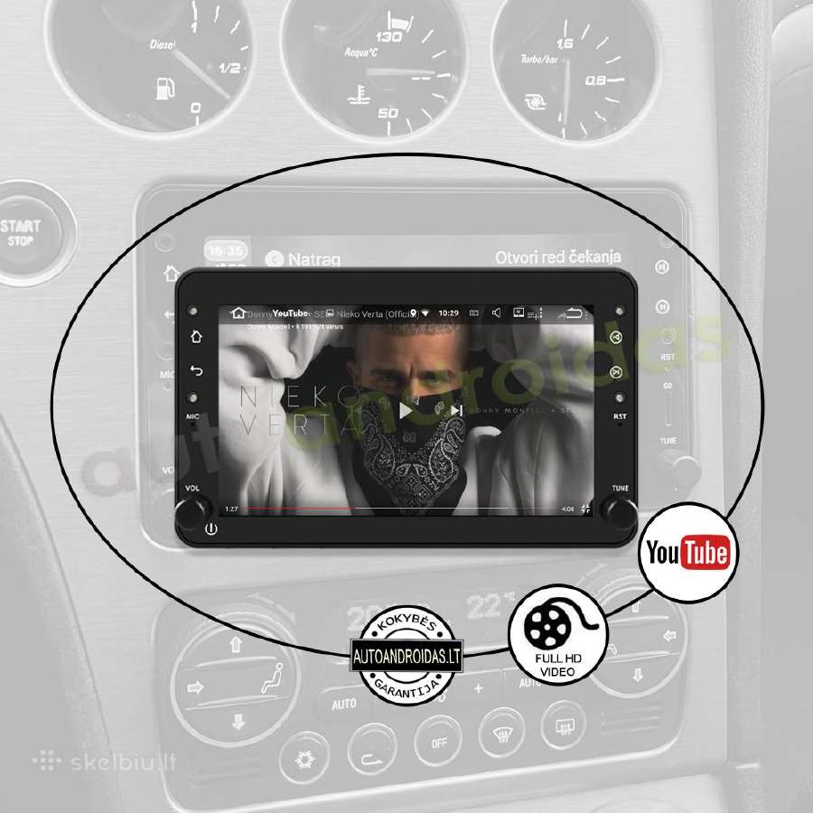 Android multimedija WiFi/GPS - nuotraukos Nr. 9
